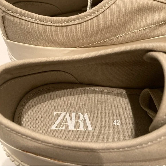 Zara Women’s Platform Athletic Tennis Shoes‎ Sneakers Size 9 - Picture 8 of 10